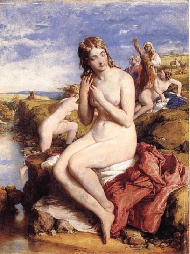 Willam mulready,R.A. Bathers Surprised oil painting image